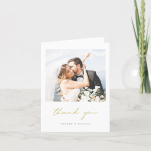 Modèle de Carte de remerciements de Mariage photo 