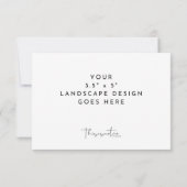 Modèle de carte de réponse 3,5x5'' pour impression (Dos)