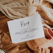 Modèle de carte de réponse de mariage moderne