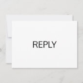 Modèle de carte de réponse de RSVP de mariage simp (Devant)