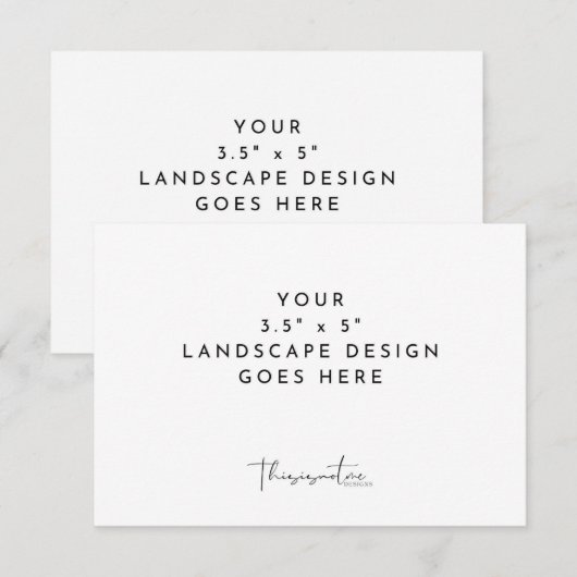 Modèle de carte de réponse incluse d'impression de (Devant / Derrière)