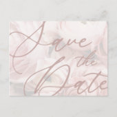 Modèle de carte de sauvegarde de date de pivoines (Devant)