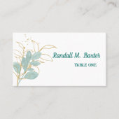 Modèle de carte de table d'accompagnement minimali (Devant)