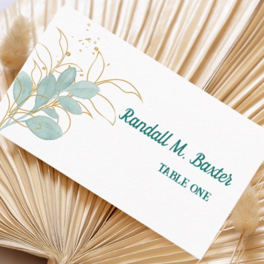 Modèle de carte de table d'accompagnement minimali