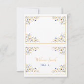 Modèle de carte de table de mariage (Devant)