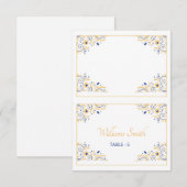 Modèle de carte de table de mariage (Devant / Derrière)