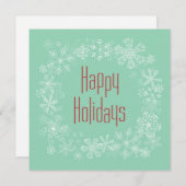 Modèle de carte de vacances Retro (Devant / Derrière)