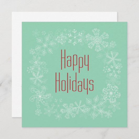 Modèle de carte de vacances Retro (Devant / Derrière)