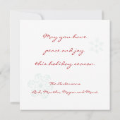 Modèle de carte de vacances Retro (Dos)