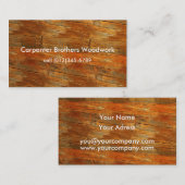 Modèle de carte de visite (Devant / Derrière)