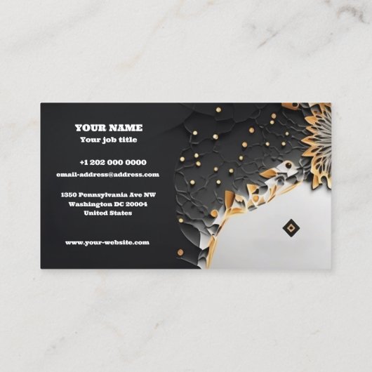 Modèle de carte de visite (Dos)