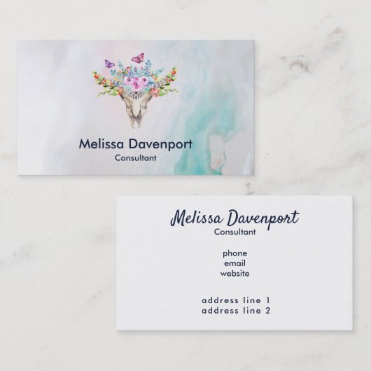 Modèle de carte de visite (Devant / Derrière)