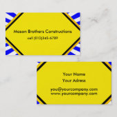 Modèle de carte de visite (Devant / Derrière)