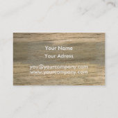 Modèle de carte de visite (Dos)