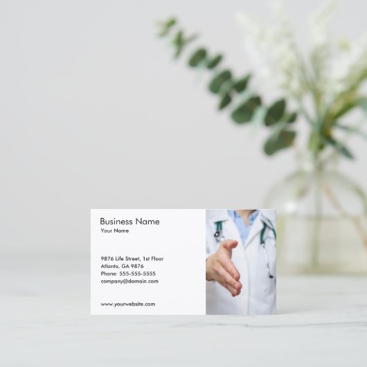 Modèle de carte de visite (Debout devant)