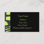 Modèle de carte de visite (Dos)