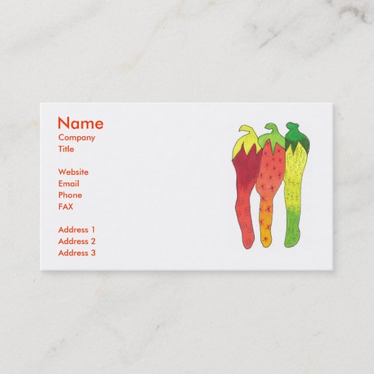 Modèle de carte de visite (Devant)