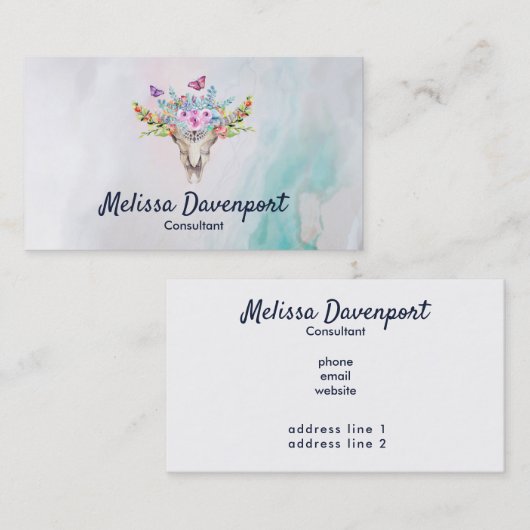 modèle de carte de visite 2 (Devant / Derrière)