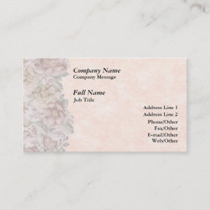 Modèle de carte de visite à bordure florale élégan