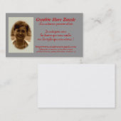 Modèle de carte de visite à customiser - (Devant / Derrière)