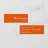 Modèle de carte de visite à profil mini moderne (Devant / Derrière)