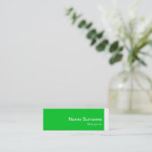 Modèle de carte de visite à profil mini moderne (Debout devant)