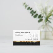 Modèle de carte de visite à thème de santé classiq (Debout devant)