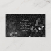 Modèle de carte de visite Abstrait Black Mosaal Ar (Dos)