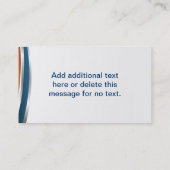 Modèle de carte de visite Abstrait bleu moderne (Dos)