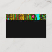 modèle de carte de visite abstrait coloré (Dos)