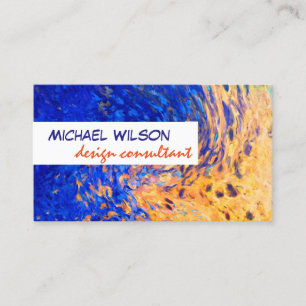 modèle de carte de visite abstrait moderne