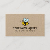 Modèle de carte de visite apicole (Devant)