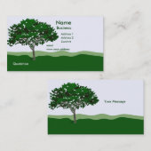 Modèle de carte de visite arborescente enchantée (Devant / Derrière)