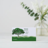 Modèle de carte de visite arborescente enchantée (Debout devant)