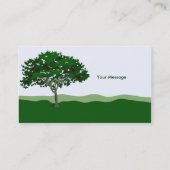 Modèle de carte de visite arborescente enchantée (Dos)