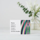 Modèle de carte de visite arc-en-ciel (Debout devant)