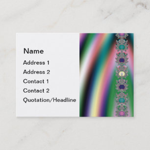 Modèle de carte de visite arc-en-ciel