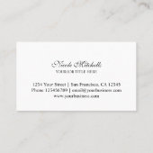 Modèle de carte de visite arrière - plan couleur p (Dos)