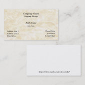 Modèle de carte de visite Arrière - plan floral él (Devant / Derrière)