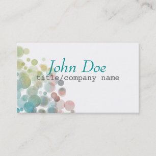 Modèle de carte de visite art abstrait recto doubl