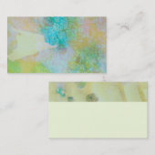 Modèle de carte de visite art abstrait recto doubl (Devant / Derrière)