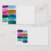 Modèle de carte de visite art abstrait recto doubl (Devant / Derrière)