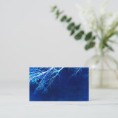 modèle de carte de visite art beau bleu nature (Debout devant)