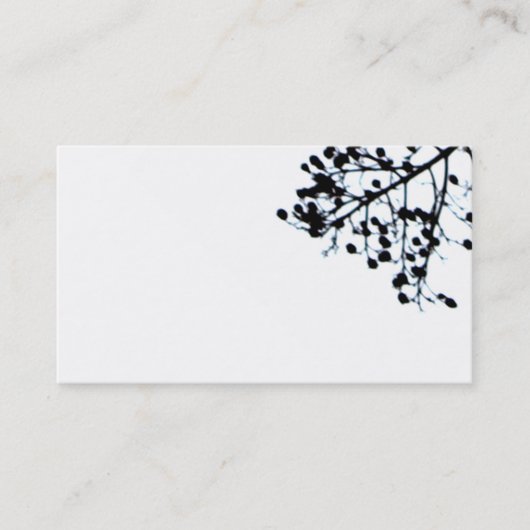 modèle de carte de visite art nature simple (Devant)