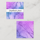 modèle de carte de visite art nature violet (Devant / Derrière)
