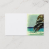 modèle de carte de visite art tropical double face (Dos)