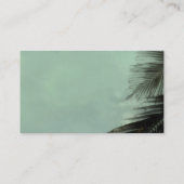 modèle de carte de visite art tropical palm feuill (Dos)