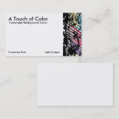 Modèle de carte de visite Artiste (Devant / Derrière)