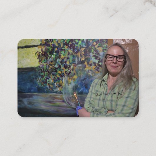 Modèle de carte de visite Artiste (Devant)