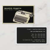 Modèle de carte de visite Auteur / Éditeur / Auteu (Devant / Derrière)